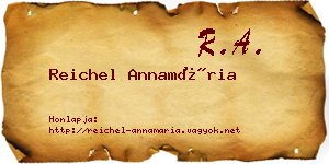 Reichel Annamária névjegykártya